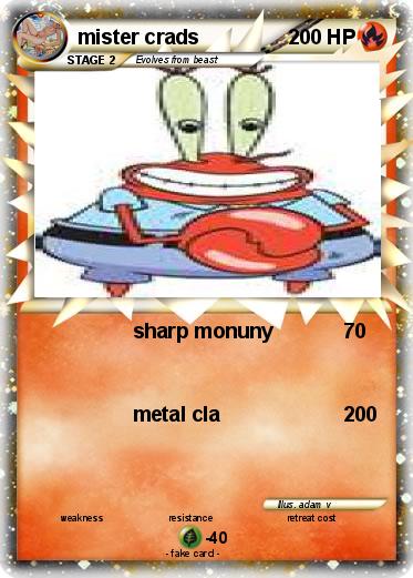 Pokemon mister crads