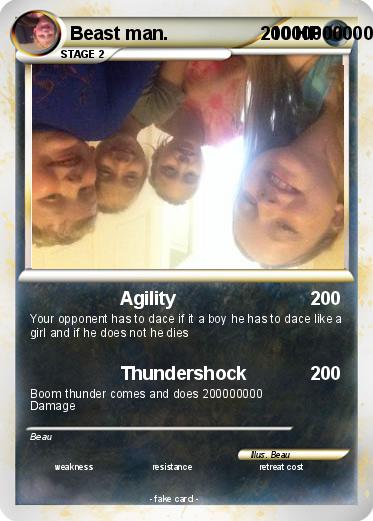 Pokemon Beast man.                    100000000000