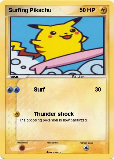 Pokemon Surfing Pikachu