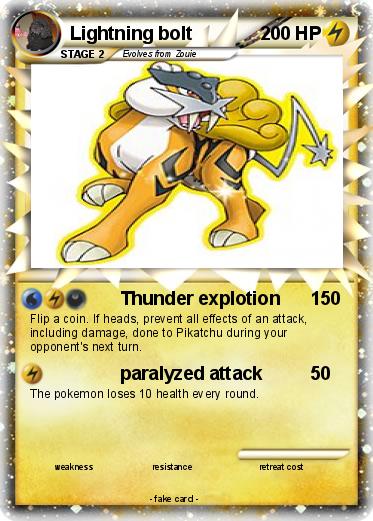 Pokemon Lightning bolt