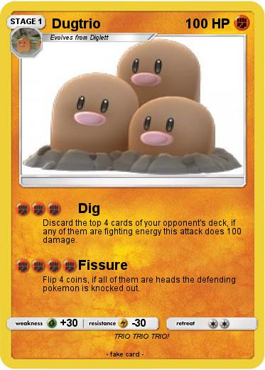 Pokemon Dugtrio