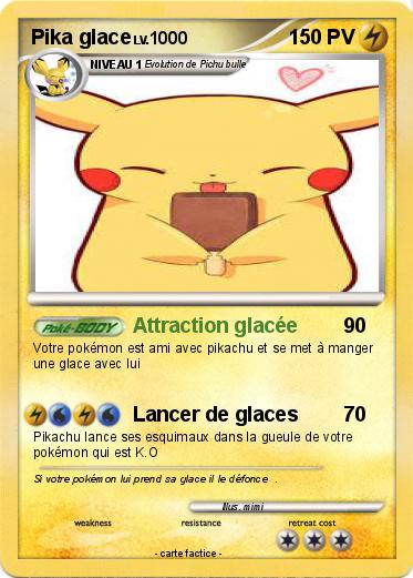 Pokemon Pika glace