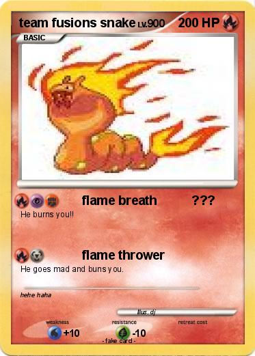 Pokemon team fusions snake