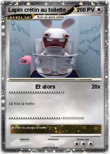 Pokemon Lapin crétin au toilette