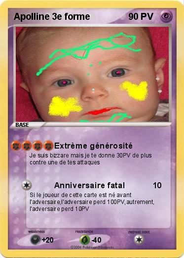 Pokemon Apolline 3e forme