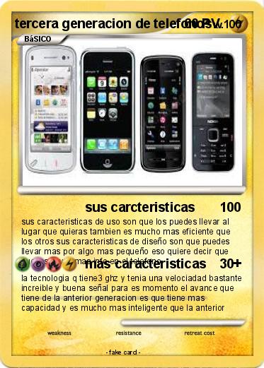 Pokemon tercera generacion de telefonos