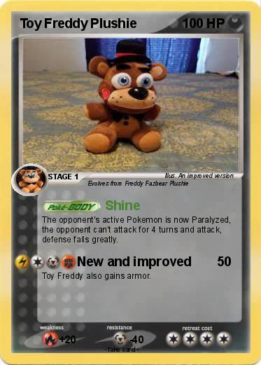 Pokemon Toy Freddy Plushie
