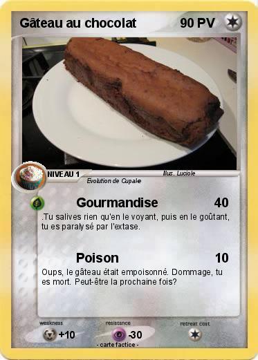 Pokemon Gâteau au chocolat