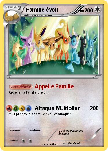 Pokemon Famille évoli