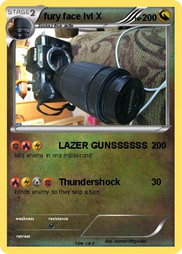 Pokemon fury face lvl X