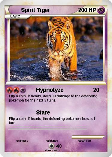 Pokemon Spirit Tiger