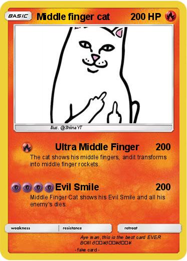Pokemon Middle finger cat
