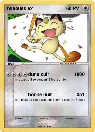 Pokemon miaouss ex