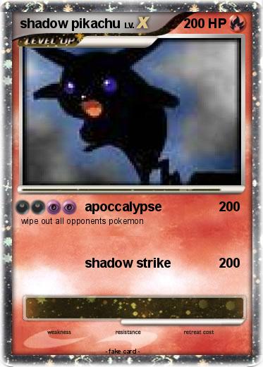 Pokemon shadow pikachu