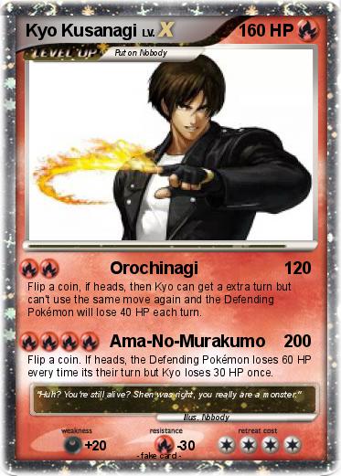 Pokemon Kyo Kusanagi