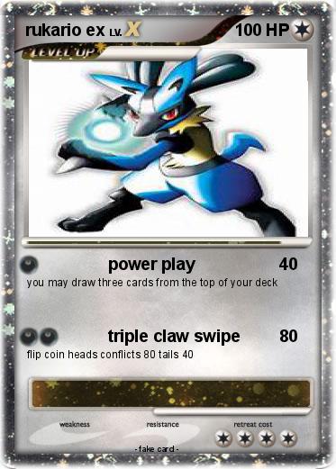 Pokemon rukario ex