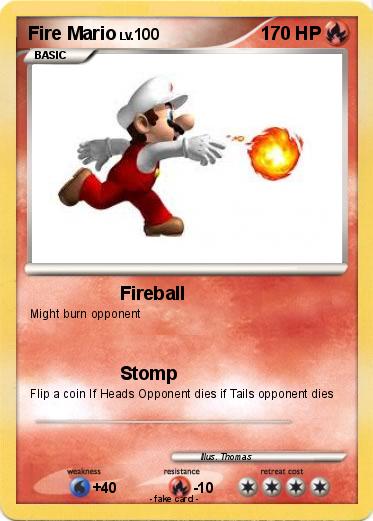 Pokemon Fire Mario