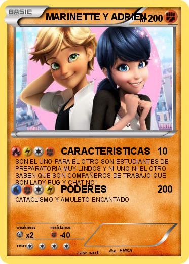 Pokemon MARINETTE Y ADRIEN