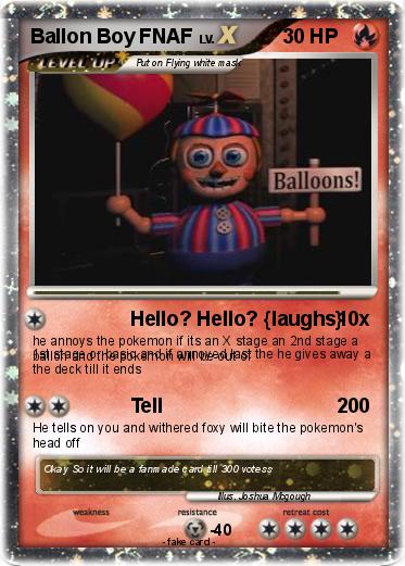Pokemon Ballon Boy FNAF