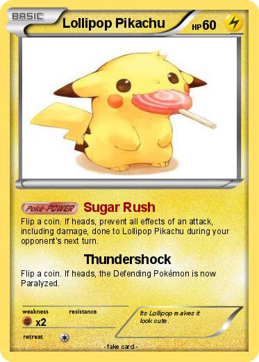 Pokemon Lollipop Pikachu
