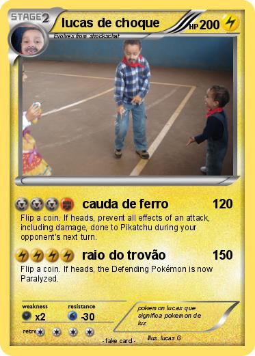 Pokemon lucas de choque