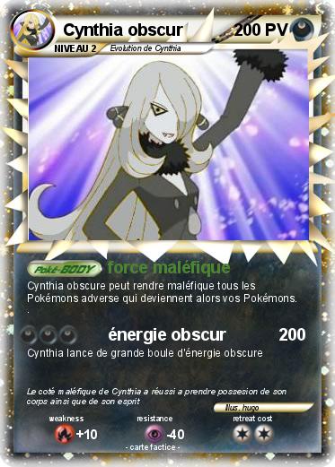 Pokemon Cynthia obscur