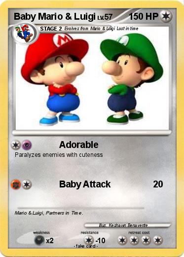 Pokemon Baby Mario & Luigi