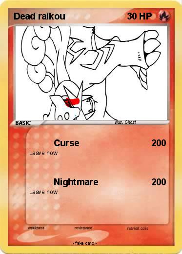 Pokemon Dead raikou