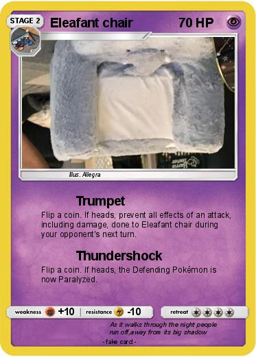 Pokemon Eleafant chair