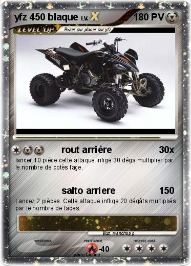 Pokemon yfz 450 blaque
