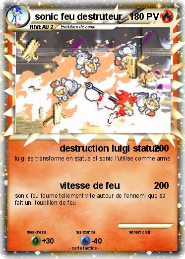 Pokemon sonic feu destruteur