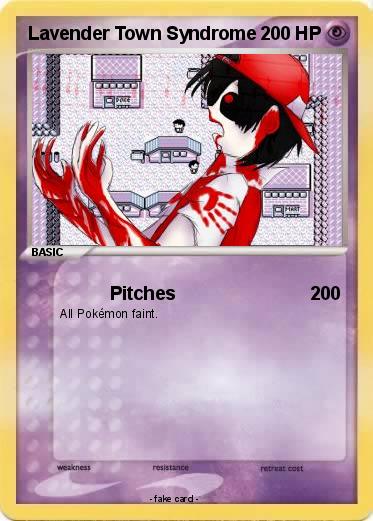 Pokemon Lavender Town Syndrome