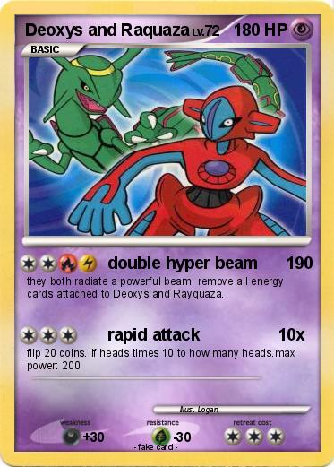 Pokemon Deoxys and Raquaza