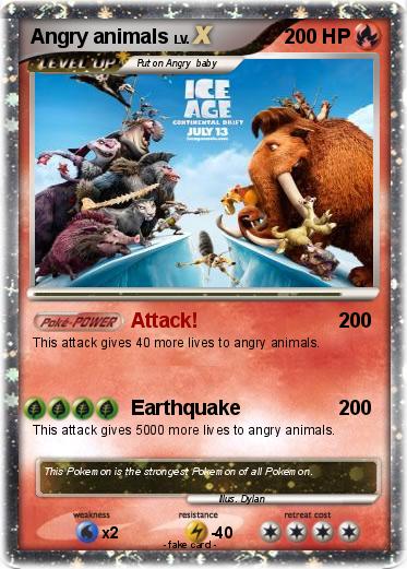 Pokemon Angry animals