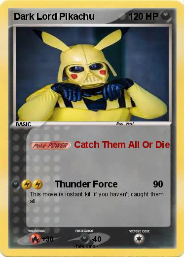 Pokemon Dark Lord Pikachu