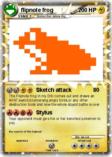 Pokemon flipnote frog