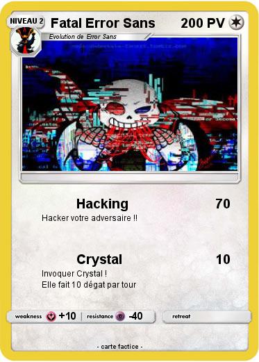 Pokemon Fatal Error Sans