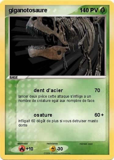 Pokemon giganotosaure
