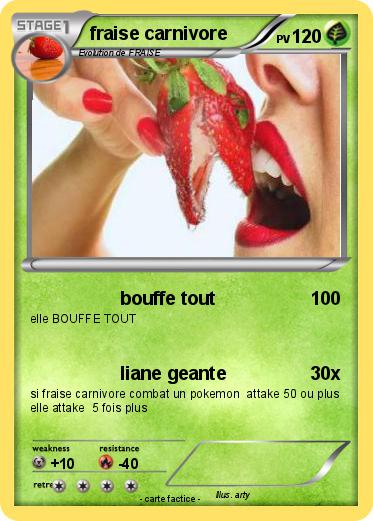 Pokemon fraise carnivore