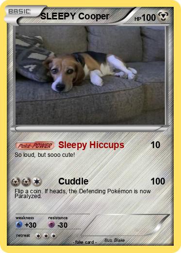 Pokemon SLEEPY Cooper
