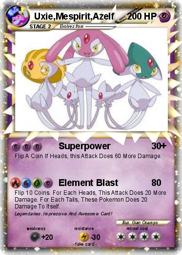 Pokemon Uxie,Mespirit,Azelf