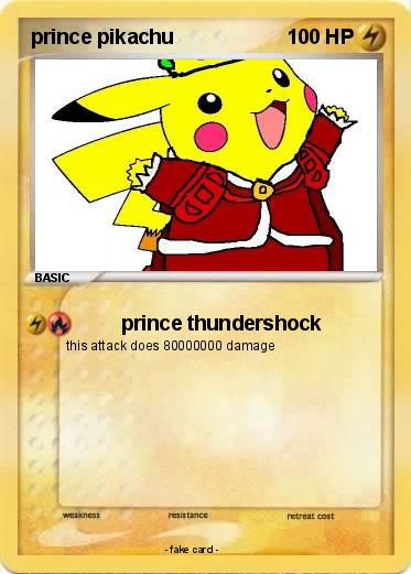 Pokemon prince pikachu
