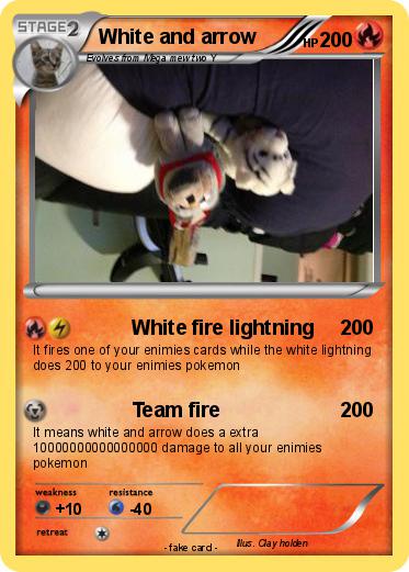 Pokemon White and arrow