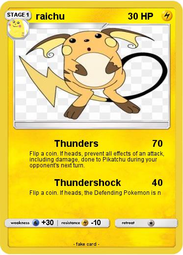 Pokemon raichu
