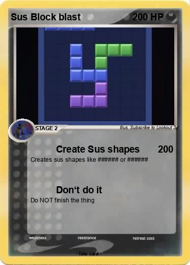 Pokemon Sus Block blast