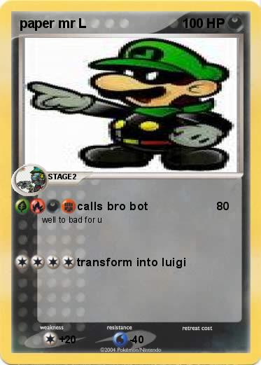 Pokemon paper mr L
