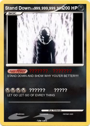 Pokemon Stand Down