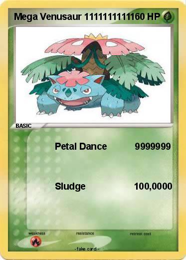 Pokemon Mega Venusaur 1111111111