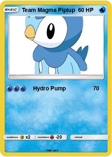 Pokemon Team Magma Piplup