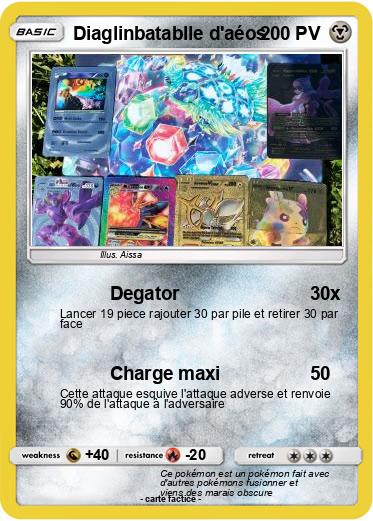 Pokemon Diaglinbatablle d'aéos